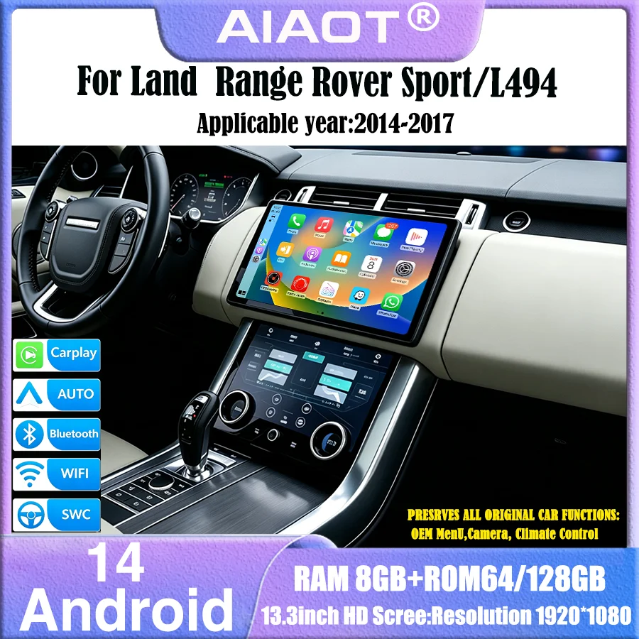 Khadas Vim4 8Gb - Für Land Rover Sport/L494 2014-2017 13,3