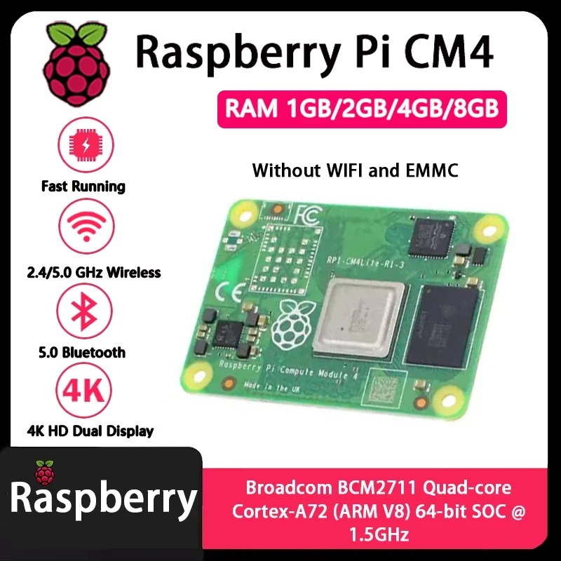 Raspberry Pi CM4 1GB/2GB/4GB/8 – Raspberry Pi Compute Module 4 8Gb 32Gb Bewertung und Preis